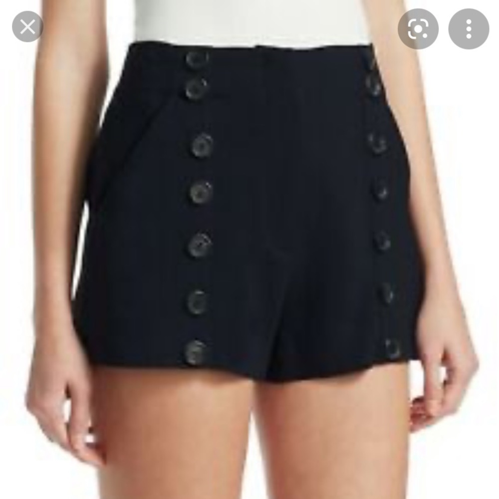 Nwt A.L.C. Button Front Black Shorts - image 4